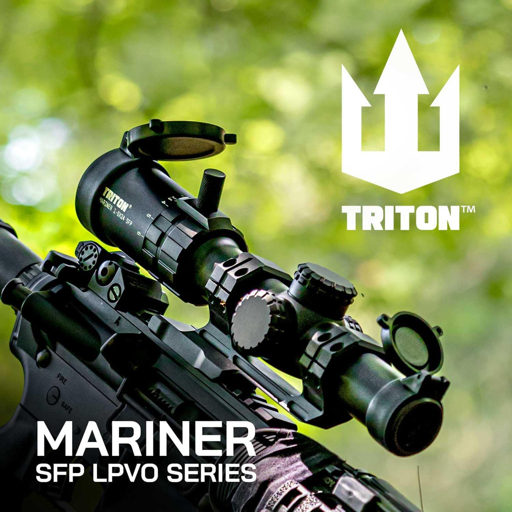Triton Mariner 1-6x24 Second Focal Plane SFP LPVO Rifle Scope - Triton