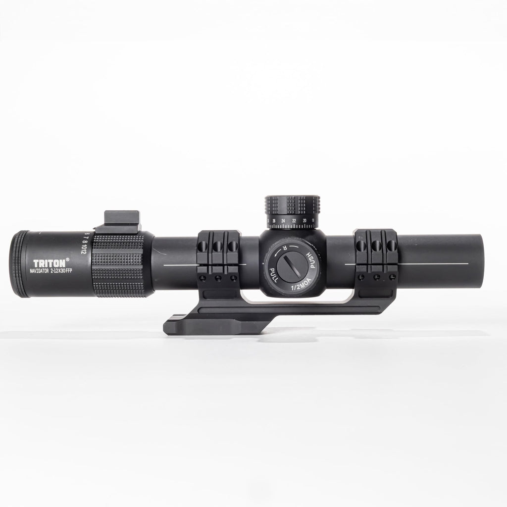 Triton Navigator 2-12x30 First Focal Plane MPVO with Illuminated C5 Circle Dot BDC Reticle - Triton