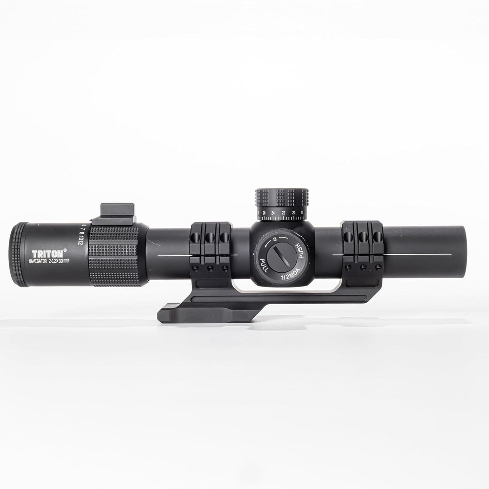 Triton Navigator 2-12x30 First Focal Plane MPVO with Illuminated C5 Circle Dot BDC Reticle - Triton