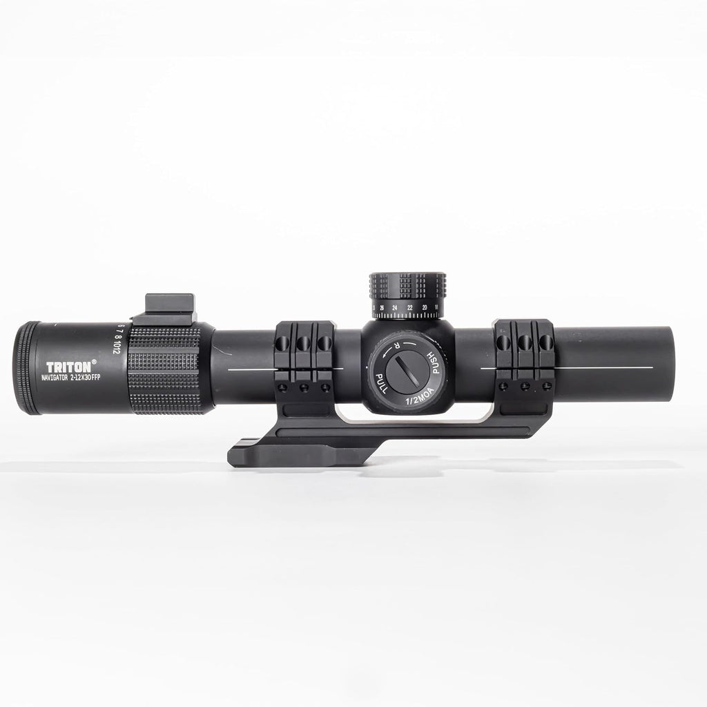 Triton Navigator 2-12x30 First Focal Plane MPVO with Illuminated C5 Circle Dot BDC Reticle - Triton