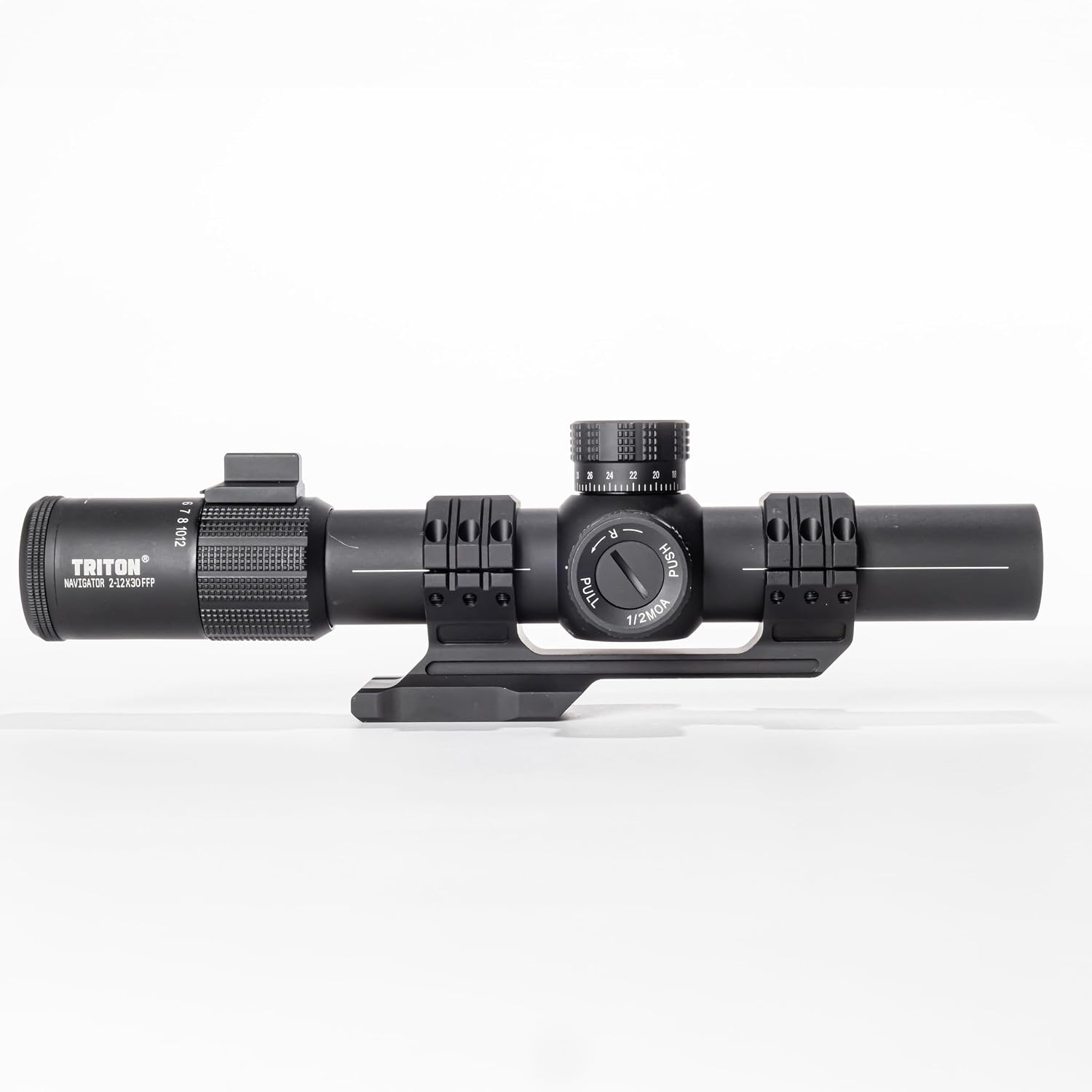 Triton Navigator 2-12x30 First Focal Plane MPVO with Illuminated C5 Circle Dot BDC Reticle - Triton