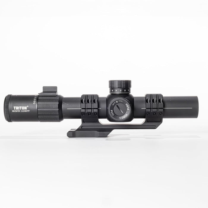 Triton Navigator 2-12x30 First Focal Plane MPVO with Illuminated C5 Circle Dot BDC Reticle - Triton