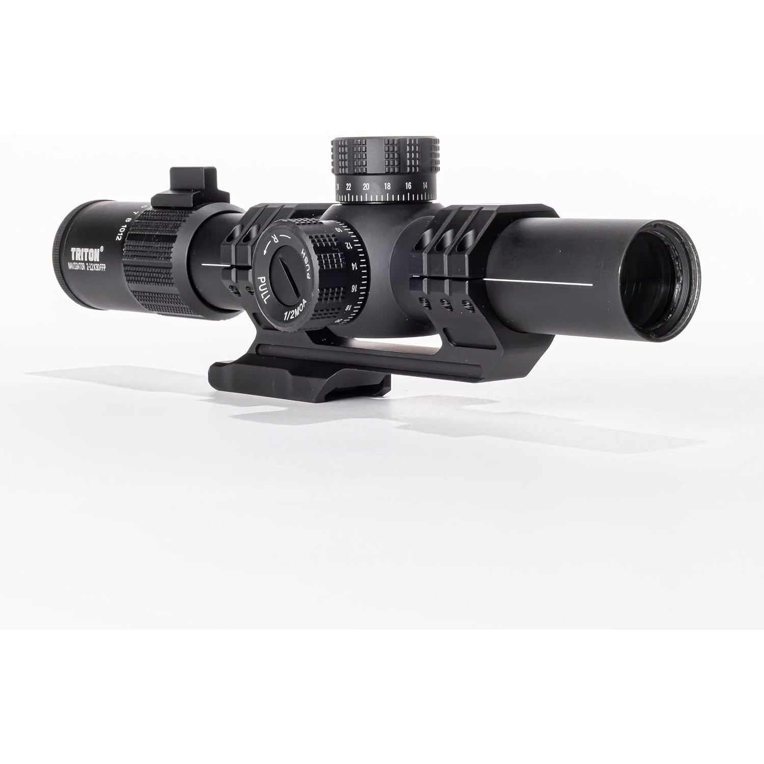 Triton Navigator 2-12x30 First Focal Plane MPVO with Illuminated C5 Circle Dot BDC Reticle - Triton