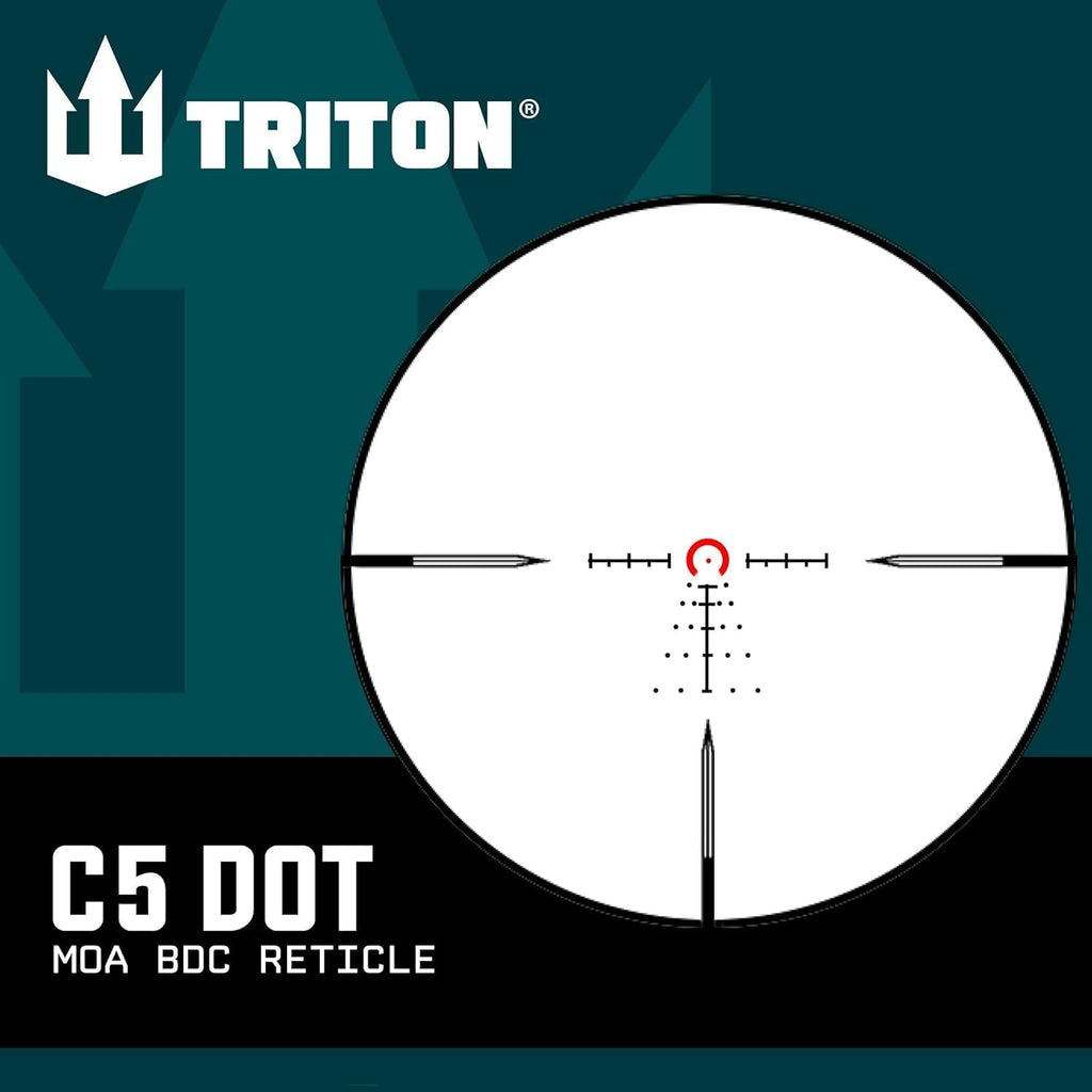 Triton Navigator 2-12x30 First Focal Plane MPVO with Illuminated C5 Circle Dot BDC Reticle - Triton