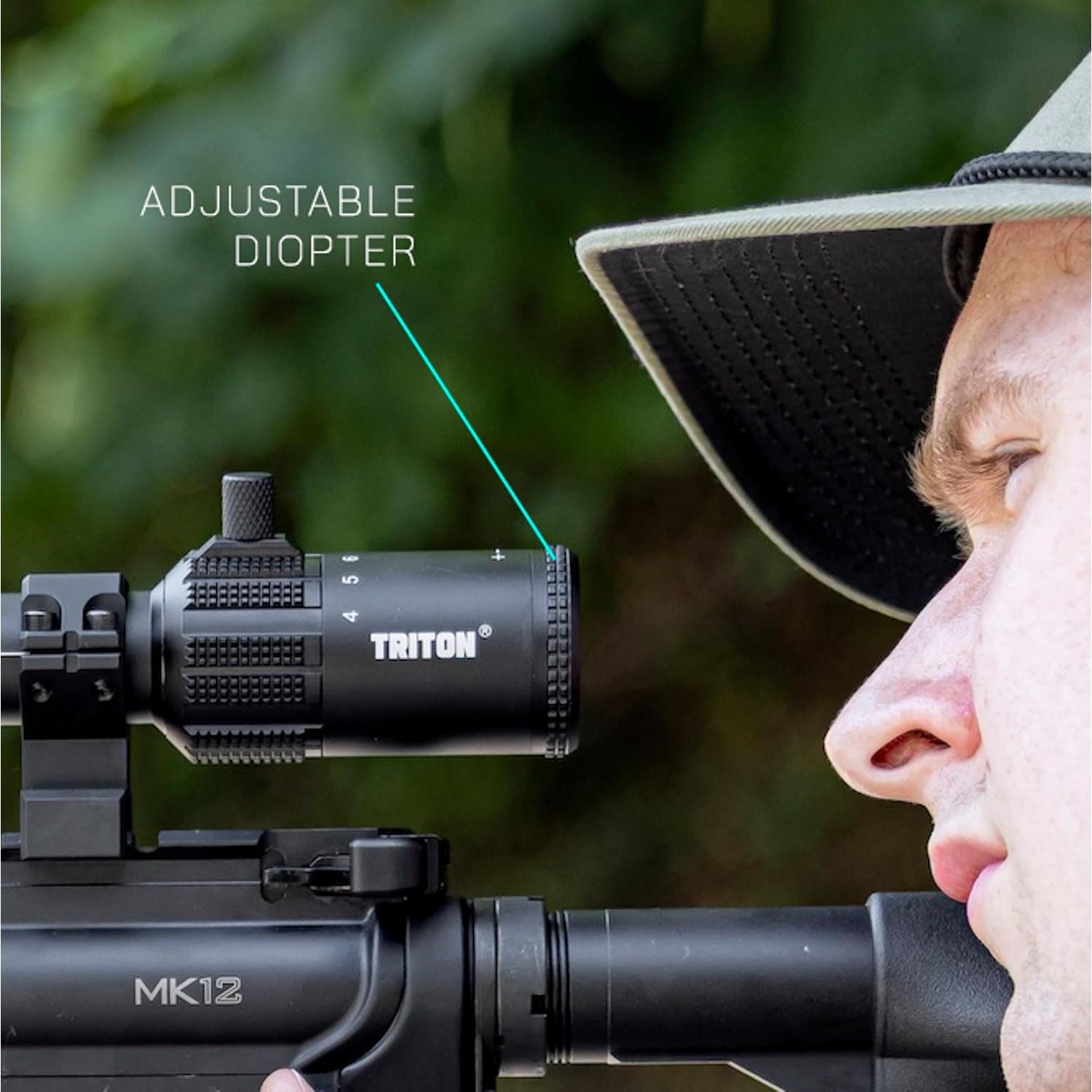 Triton Nexus 6-24x50 AO Second Focal Plane SFP Adjustable Objective High Power Variable Optic Rifle Scope - Triton