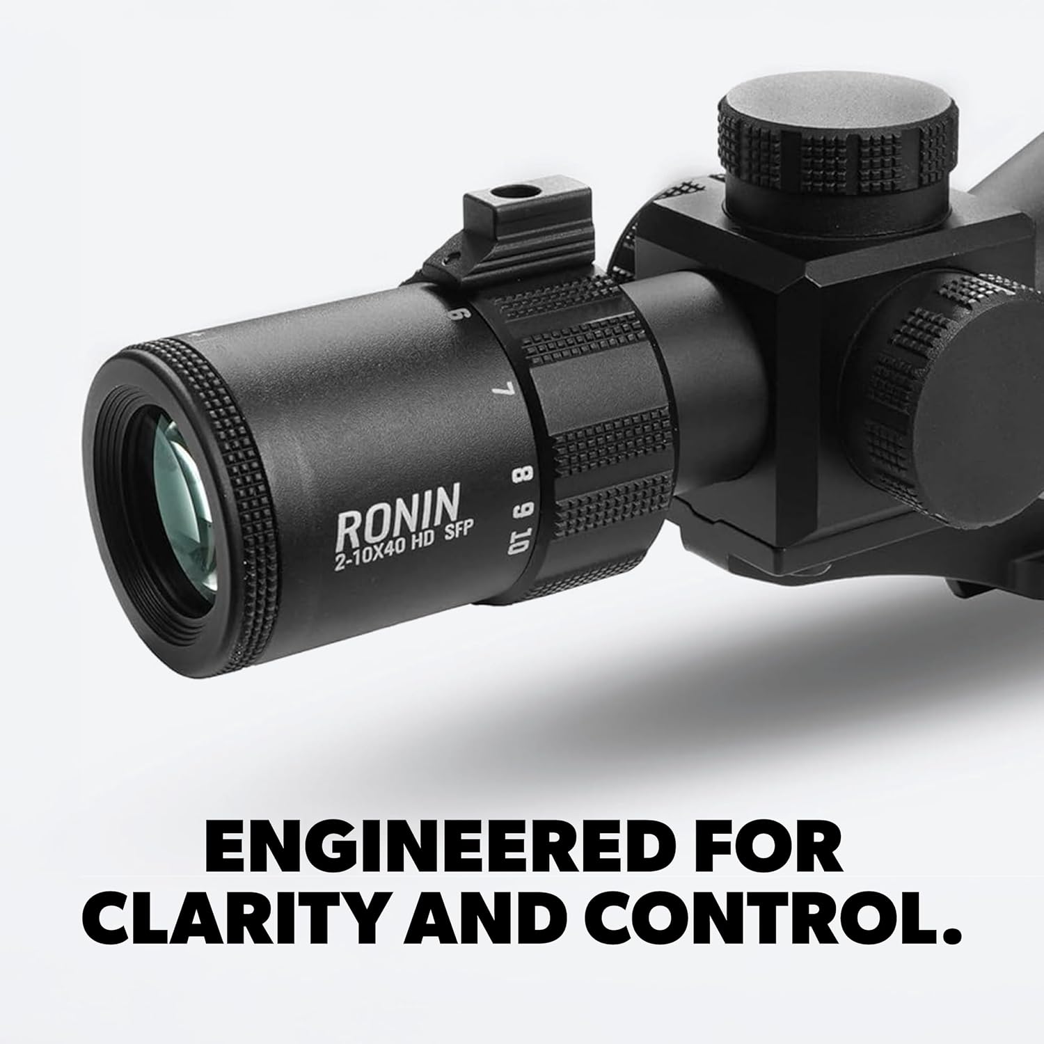 Triton Ronin HD 2-10x40 SFP MaxBright Fiber Reticle MPVO | Shorty | F2 Reticle - Triton
