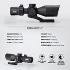 Triton Ronin HD 3-9x40 SFP MaxBright Fiber Reticle MPVO | Shorty | with or Without Adjustable Objective AO - Triton