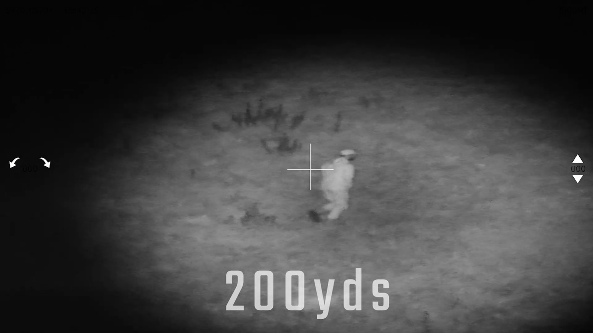 Night vision footage at 200 yards through a Triton StarStrike scope