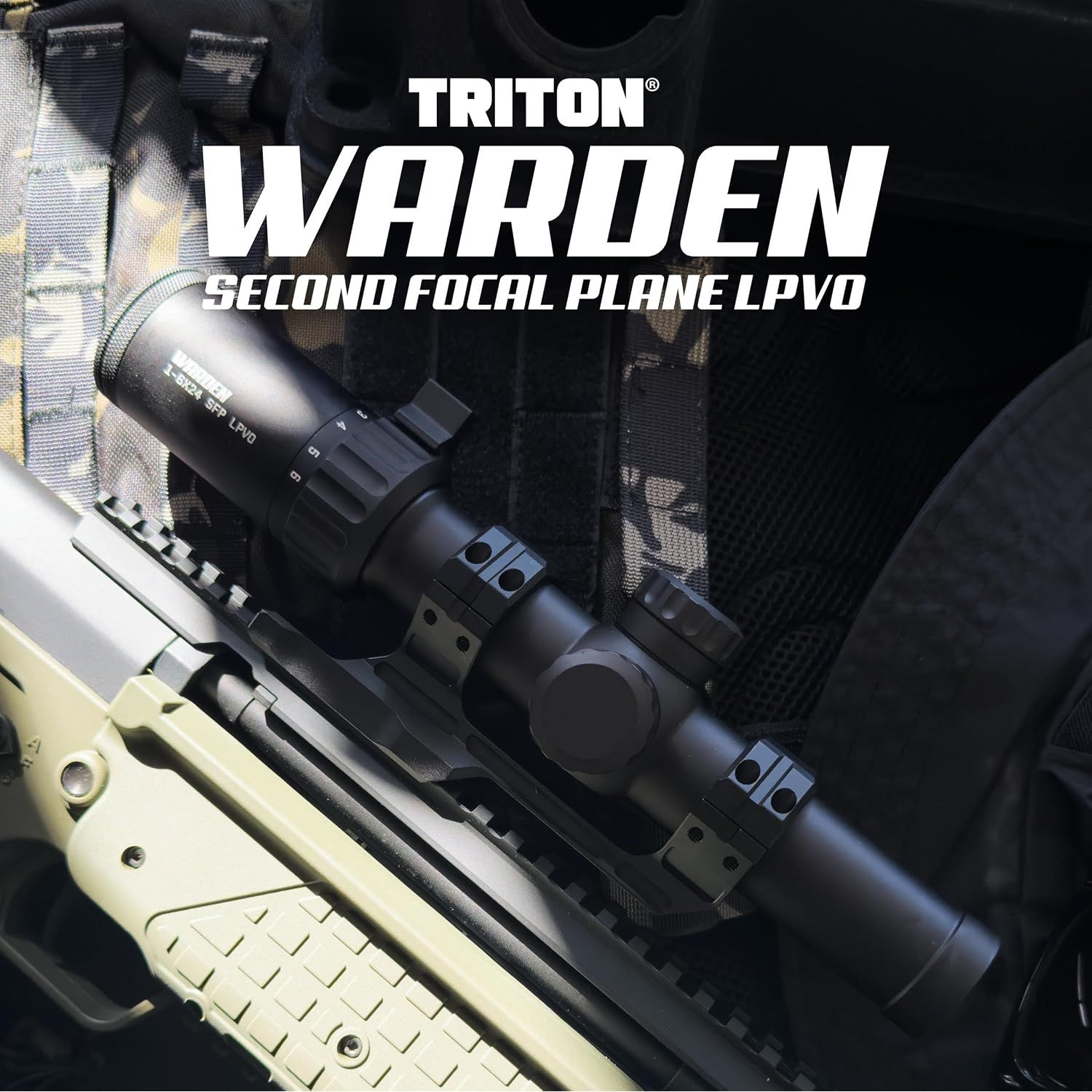 Triton Warden 1-6x24 Second Focal Plane SFP LPVO Rifle Scope | 30mm Tube - Triton